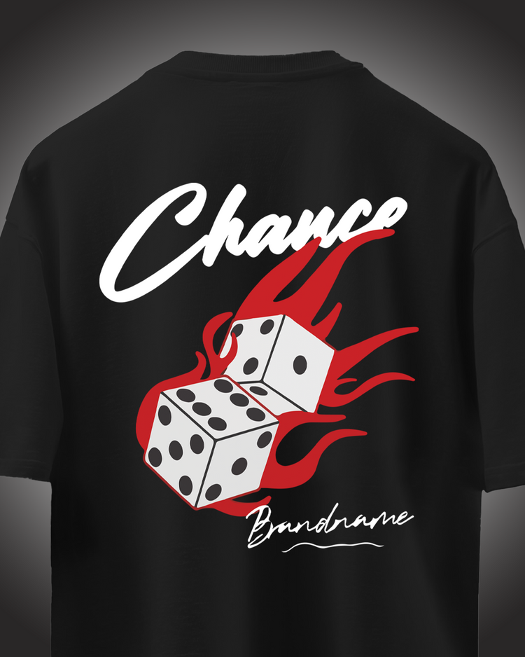Chance Black Printed T.shirt