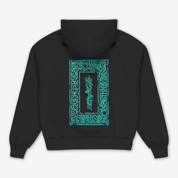 Honors Black Printed Hoodie
