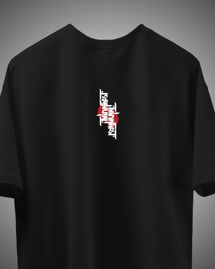 Thinkers Black Printed T.shirt