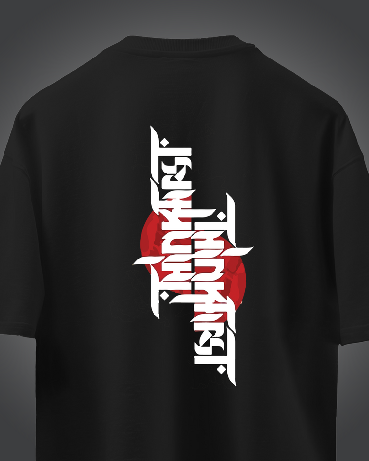 Thinkers Black Printed T.shirt